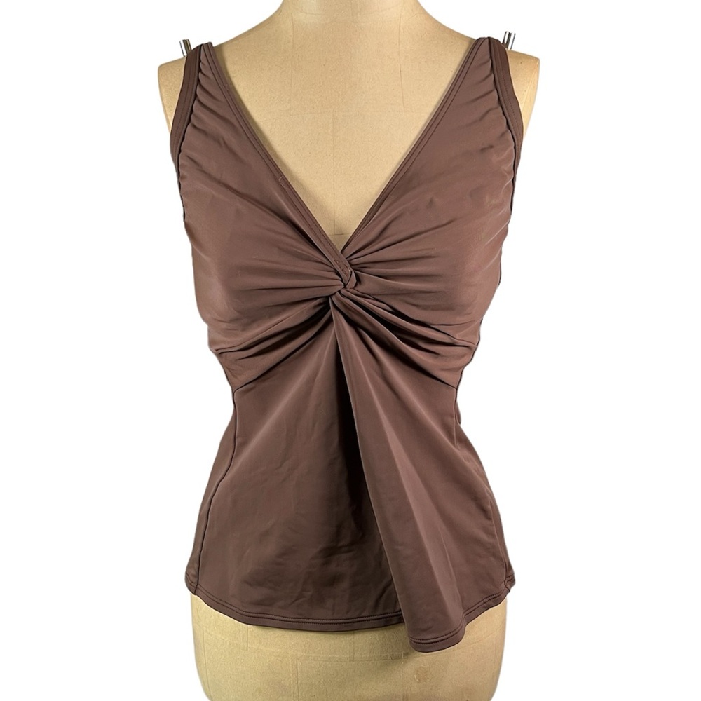 SUNSETS Brown Swim Tank 32DD